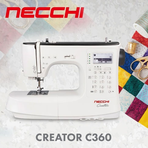 Швейна машина Necchi Creator C360 - розкрийте свій творчий потенціал
