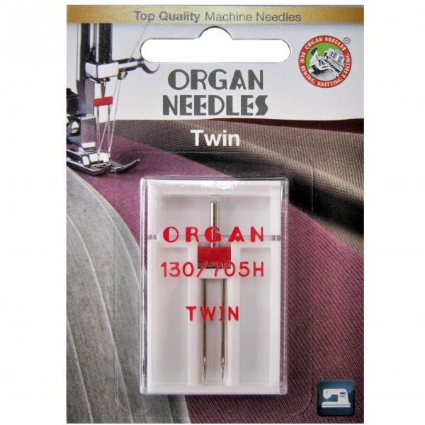 Фото 1: Игла двойная универсальная Organ Twin №80/4.0