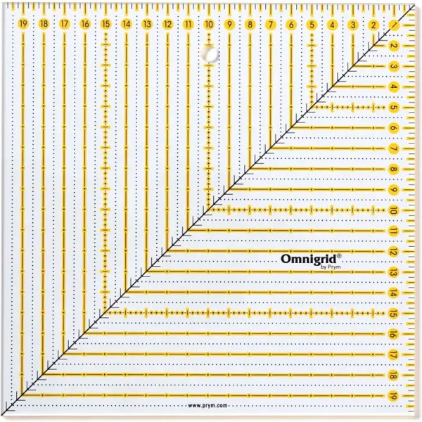 Фото 1: Линейка квадратная Omnigrid 20х20 см Prym 611655